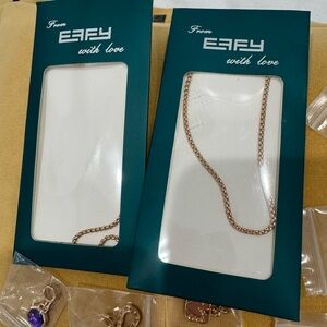 EFFY gold plated chains and charms